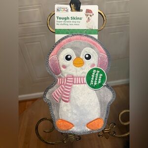 Brand New Outward Hound Tough Skinz Pinguin Dog Toy Squeak 9”